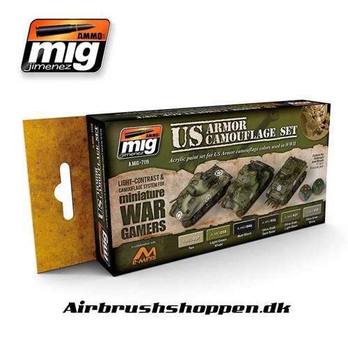 A.MIG 7119 Wargame US Armor Set 6x17 ml